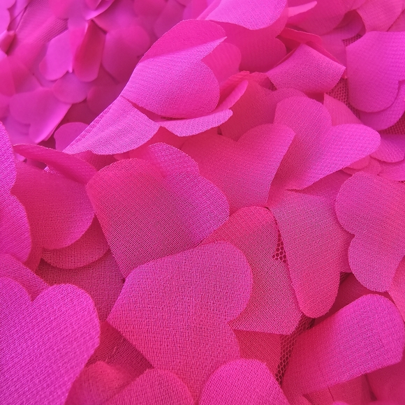 Badgley Mischka Strapless Hearts Dress - Women's Size 2 - Valentine's Day Outfit - Picture 6 of 10